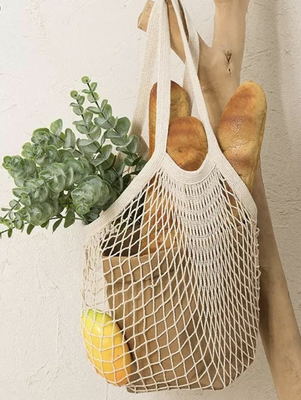 French Market, Reusable Grocery, Produce , Cotton Mesh Bag